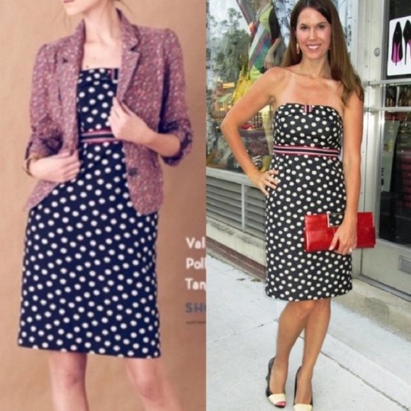Anthropologie Dresses & Skirts - Anthropologie Maeve Dress Polkadot Strapless 4